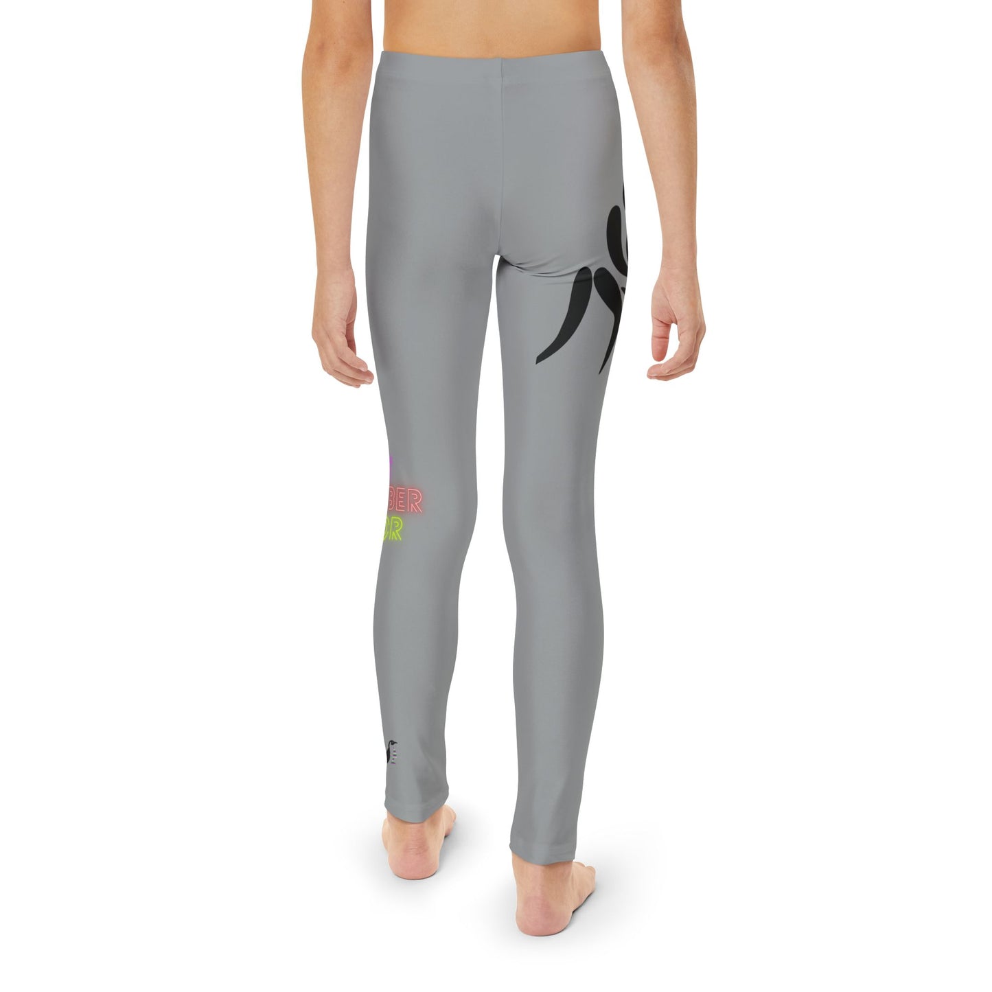 Youth Full-Length Leggings: Wrestling Grey