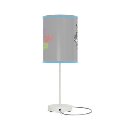 Lamp on a Stand, US|CA plug: Wolves Lite Grey