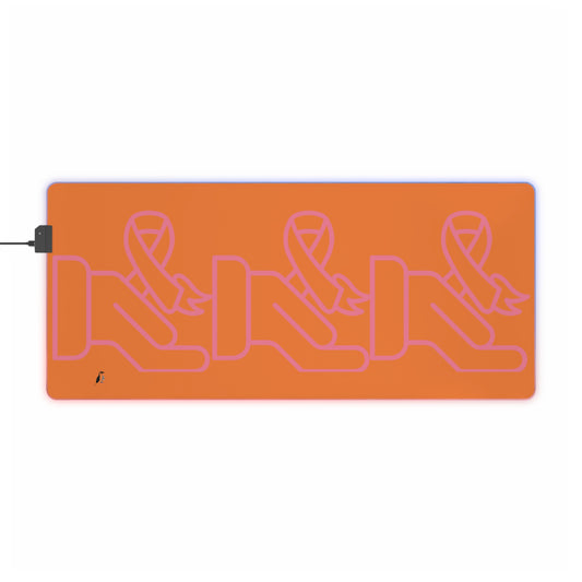 LED Gaming Mouse Pad: Fight Cancer Crusta