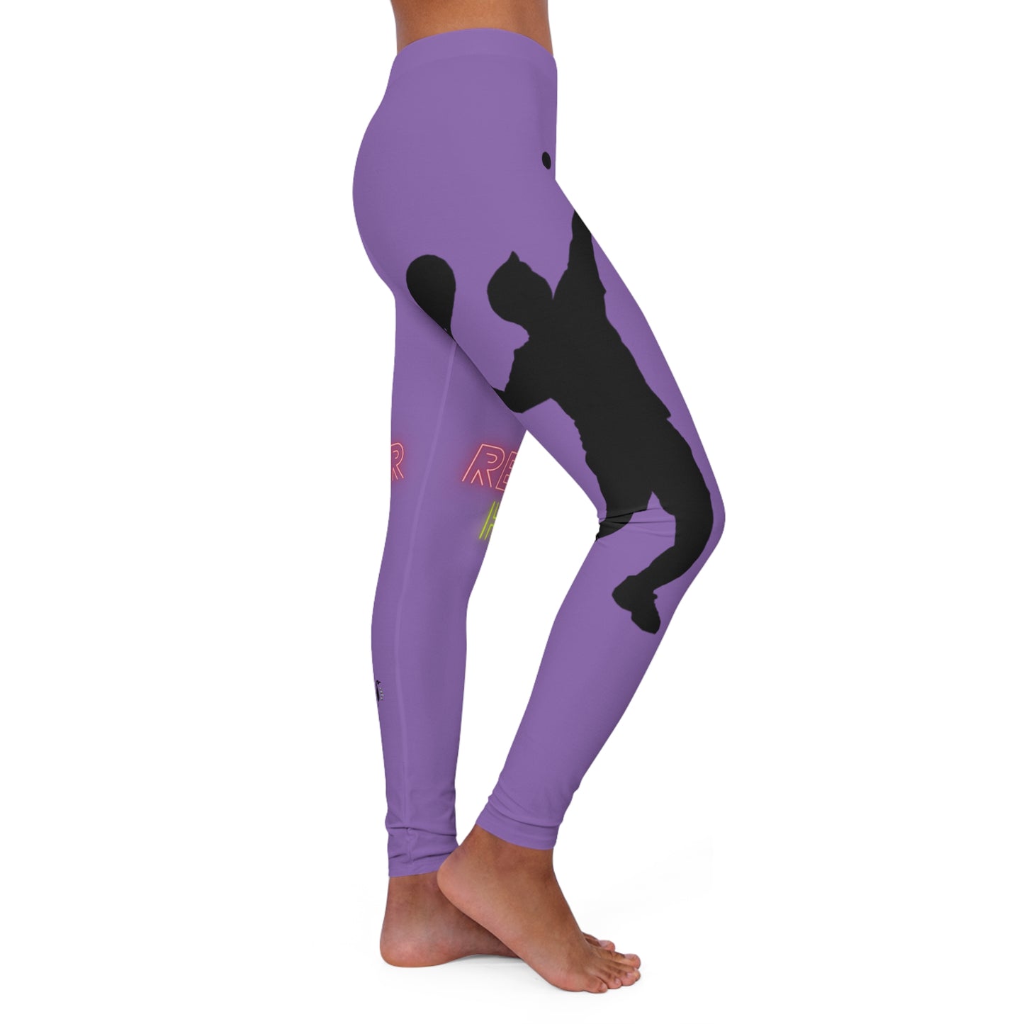 Women's Spandex Leggings: Tennis Lite Purple