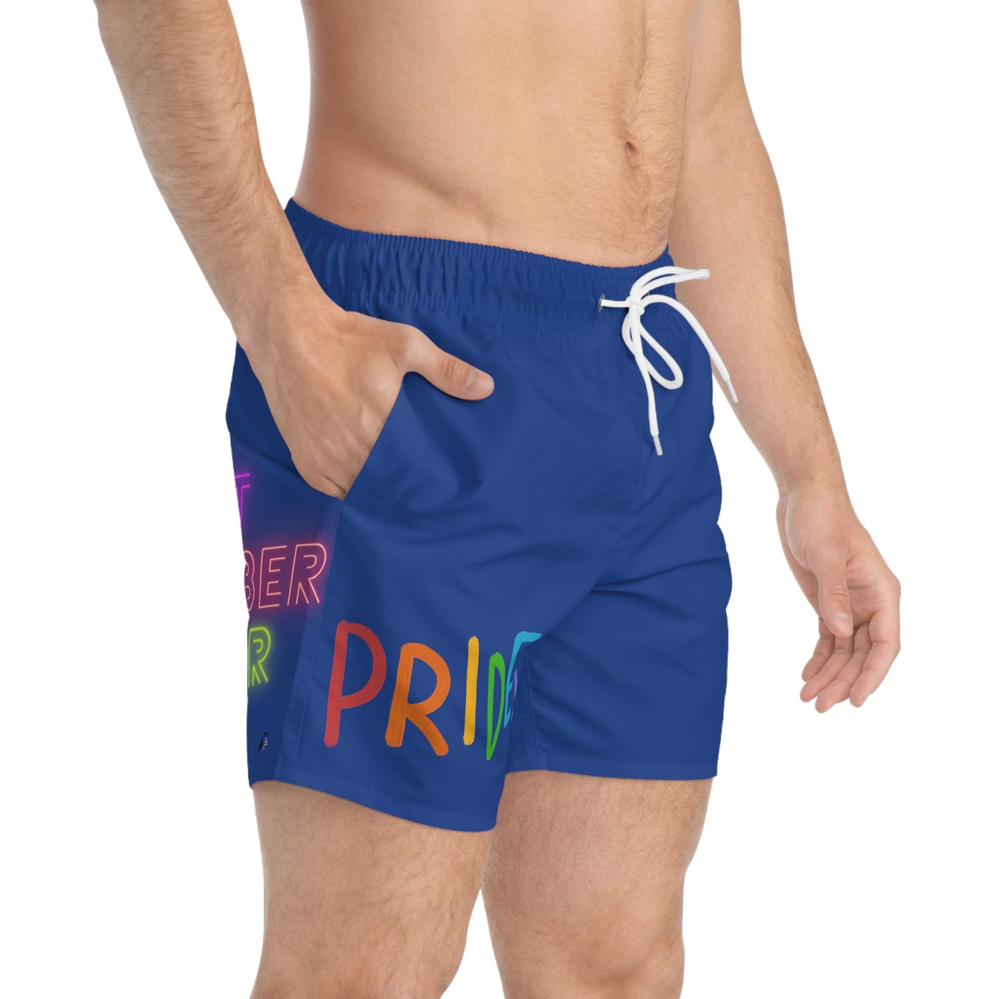 Swim Trunks: LGBTQ Pride Dark Blue