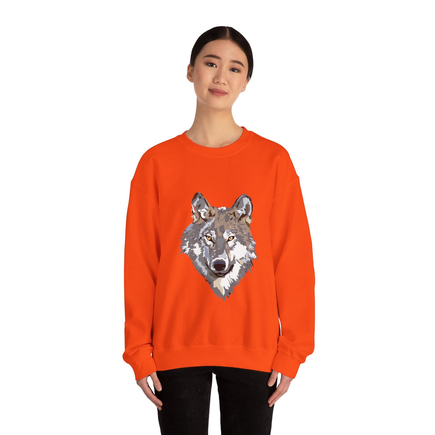 Heavy Blend™ Crewneck Sweatshirt: Wolves #1