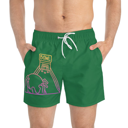 Swim Trunks: Bowling Dark Green