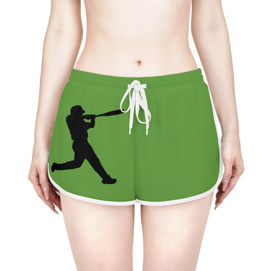 Women's Relaxed Shorts: Baseball Green