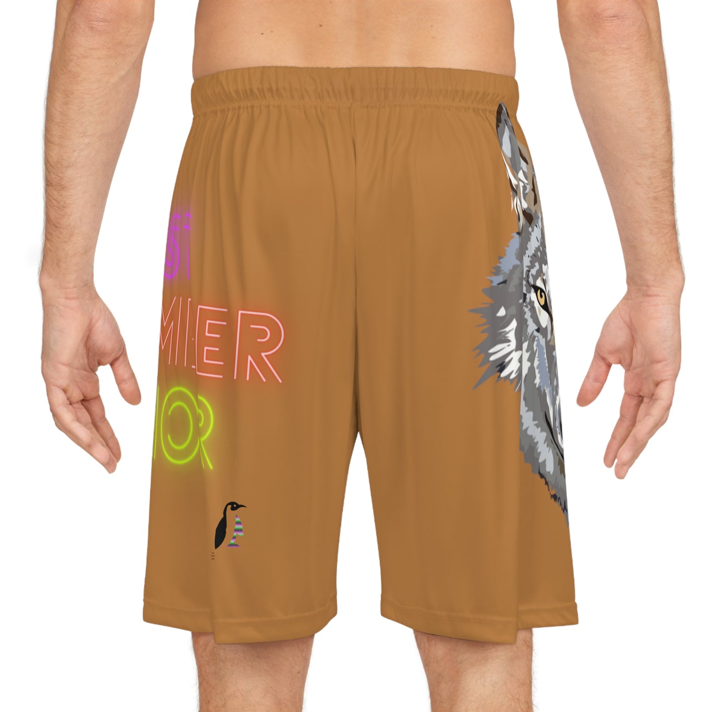 Basketball Shorts: Wolves Lite Brown