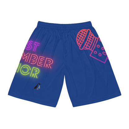 Basketball Shorts: Music Dark Blue