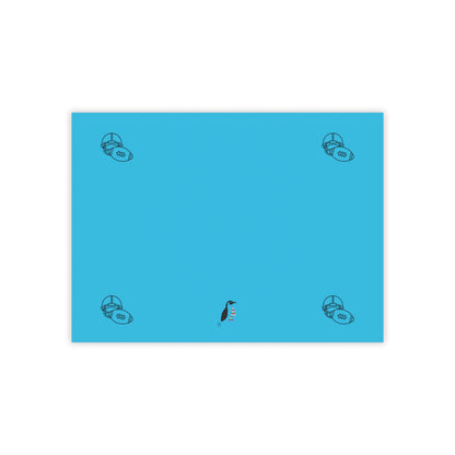 Post-it® Note Pads: Football Turquoise