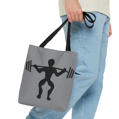 Tote Bag: Weightlifting Grey