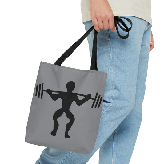 Tote Bag: Weightlifting Grey