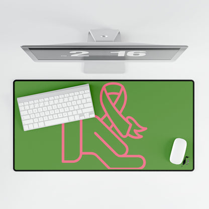 Desk Mats: Fight Cancer Green