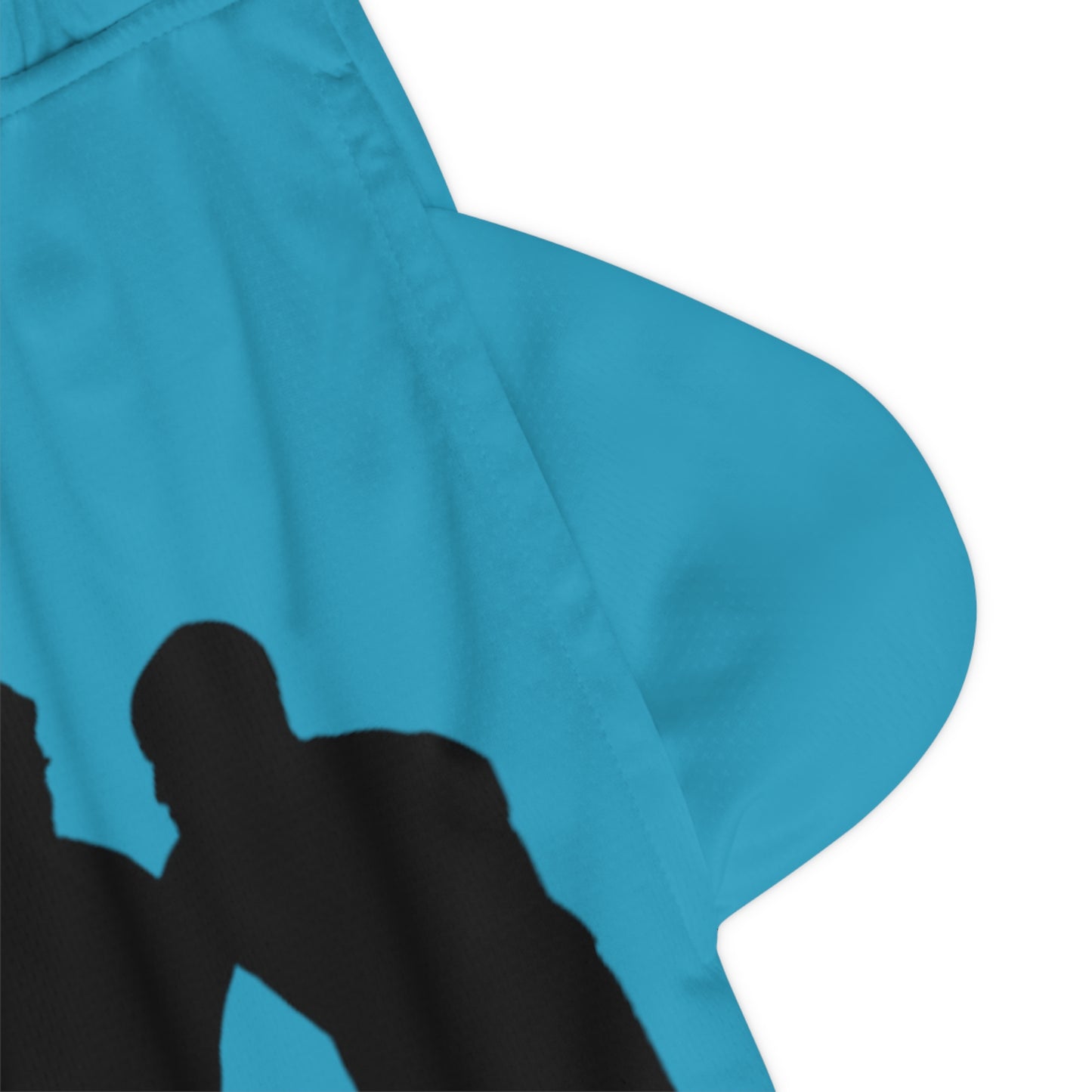 Basketball Rib Shorts: Basketball Turquoise