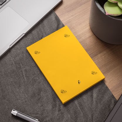 Post-it® Note Pads: Football Yellow