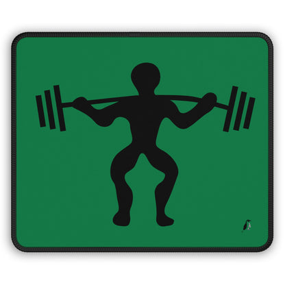 Gaming Mouse Pad: Weightlifting Dark Green