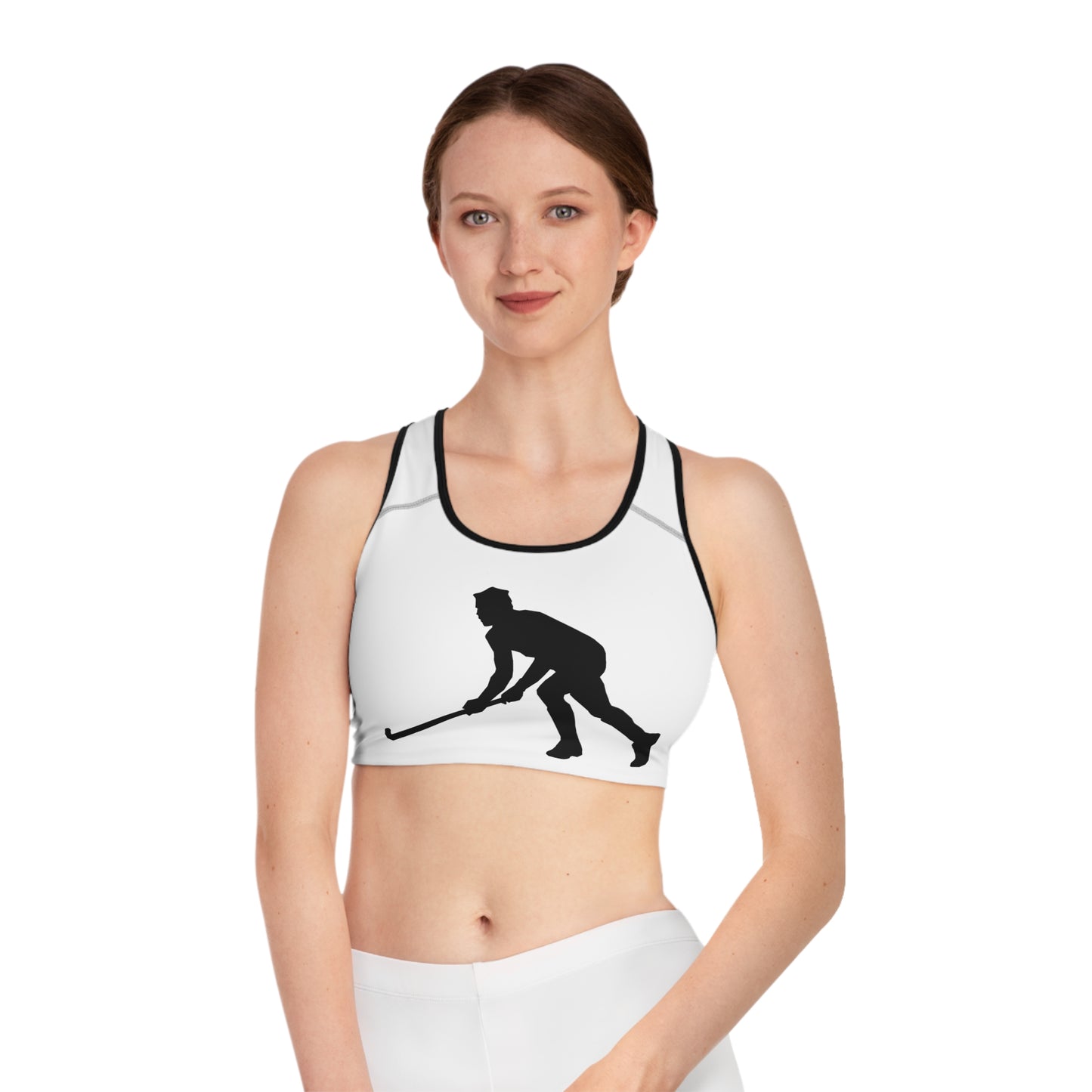 Sports Bra: Hockey White