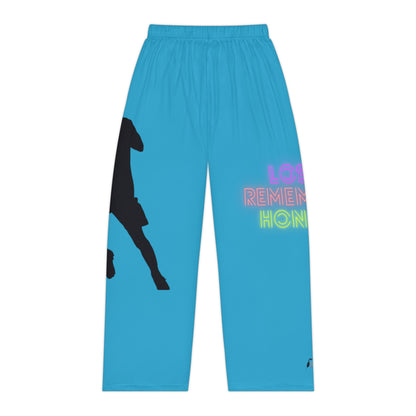 Pambabaeng Pajama Pantalon: Soccer Turquoise 