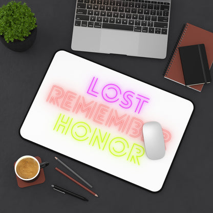 Desk Mat: Lost Remember Honor White