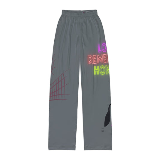 Kids Pajama Pants: Volleyball Dark Grey