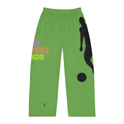 Men's Pajama Pants: Soccer Green