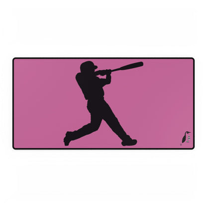 Desk Mats: Baseball Lite Pink