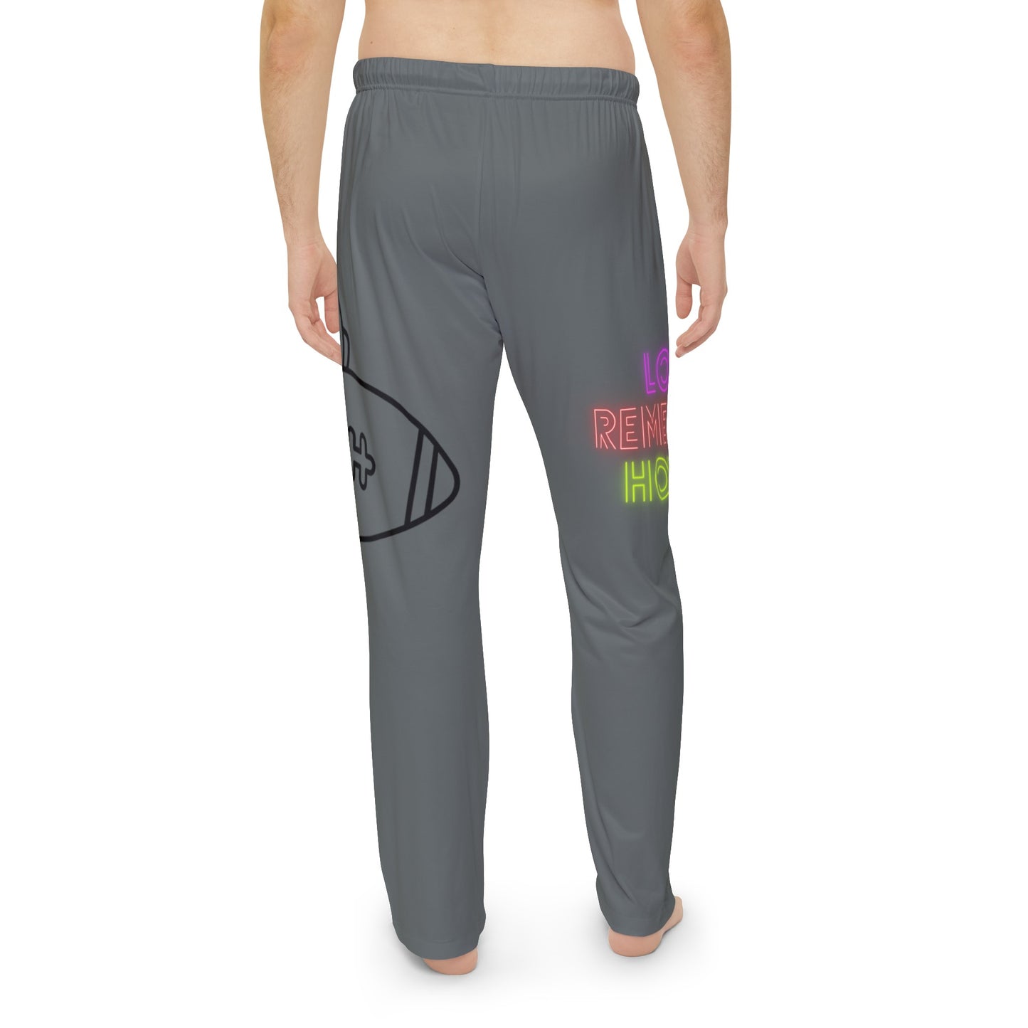 Men's Pajama Pants: Football Dark Grey