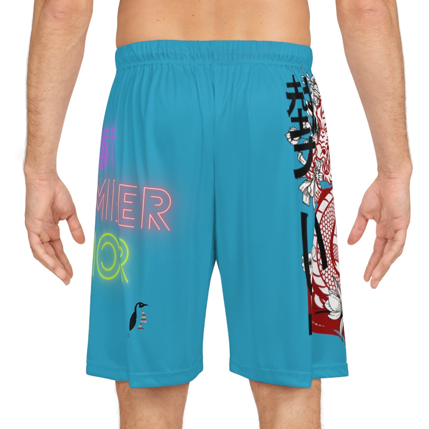 Basketball Shorts: Dragons Turquoise