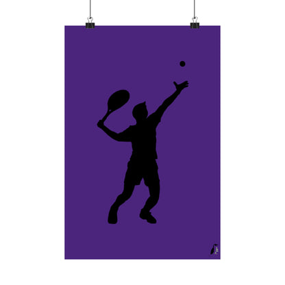 Premium Matte Vertical Posters: Tennis Purple