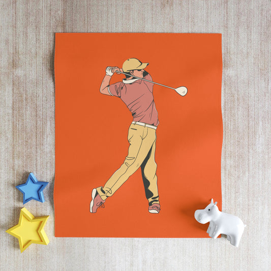 Throw Blanket: Golf Orange
