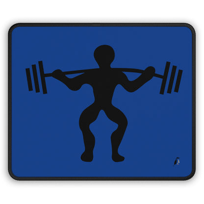 Gaming Mouse Pad: Weightlifting Dark Blue