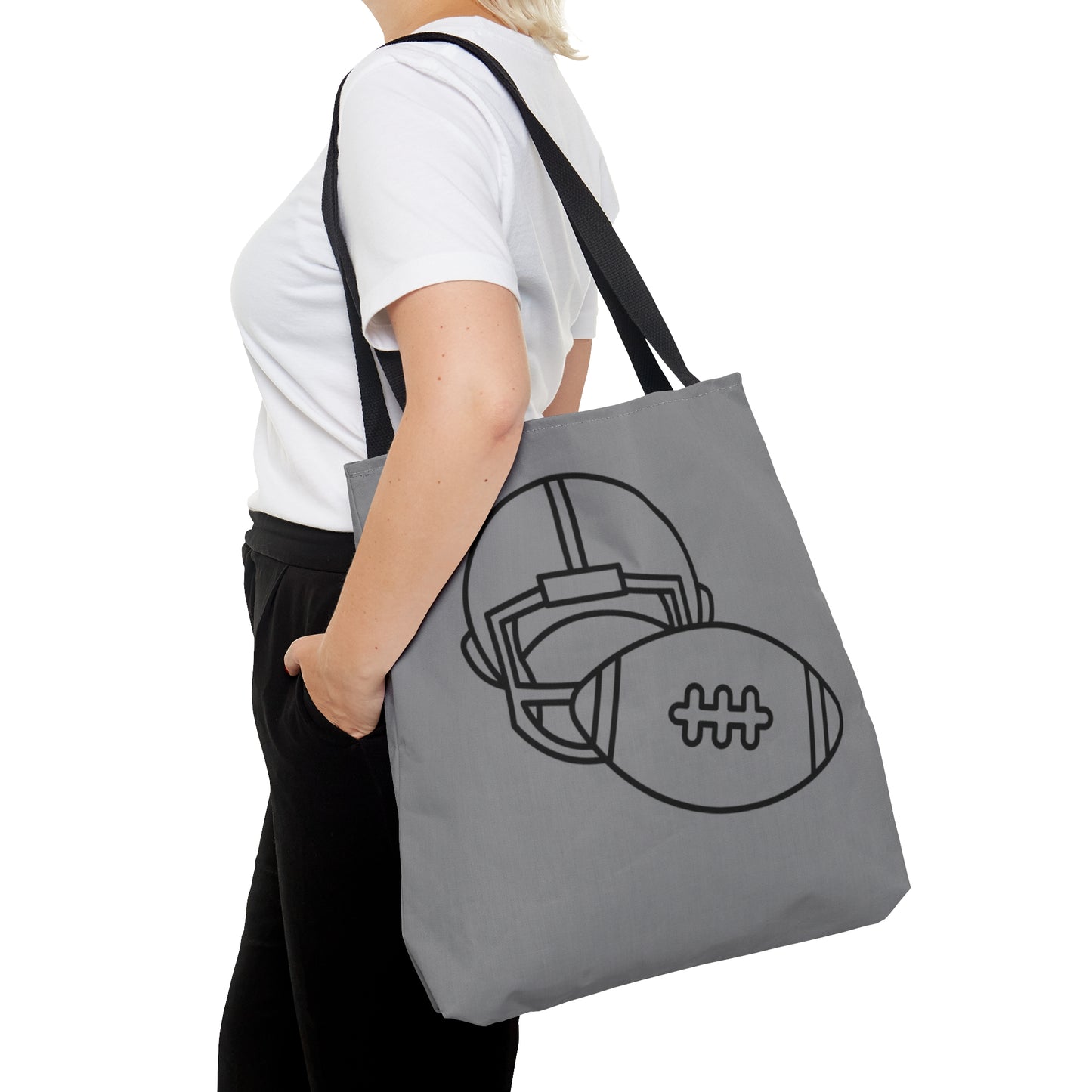 Tote Bag: Football Grey