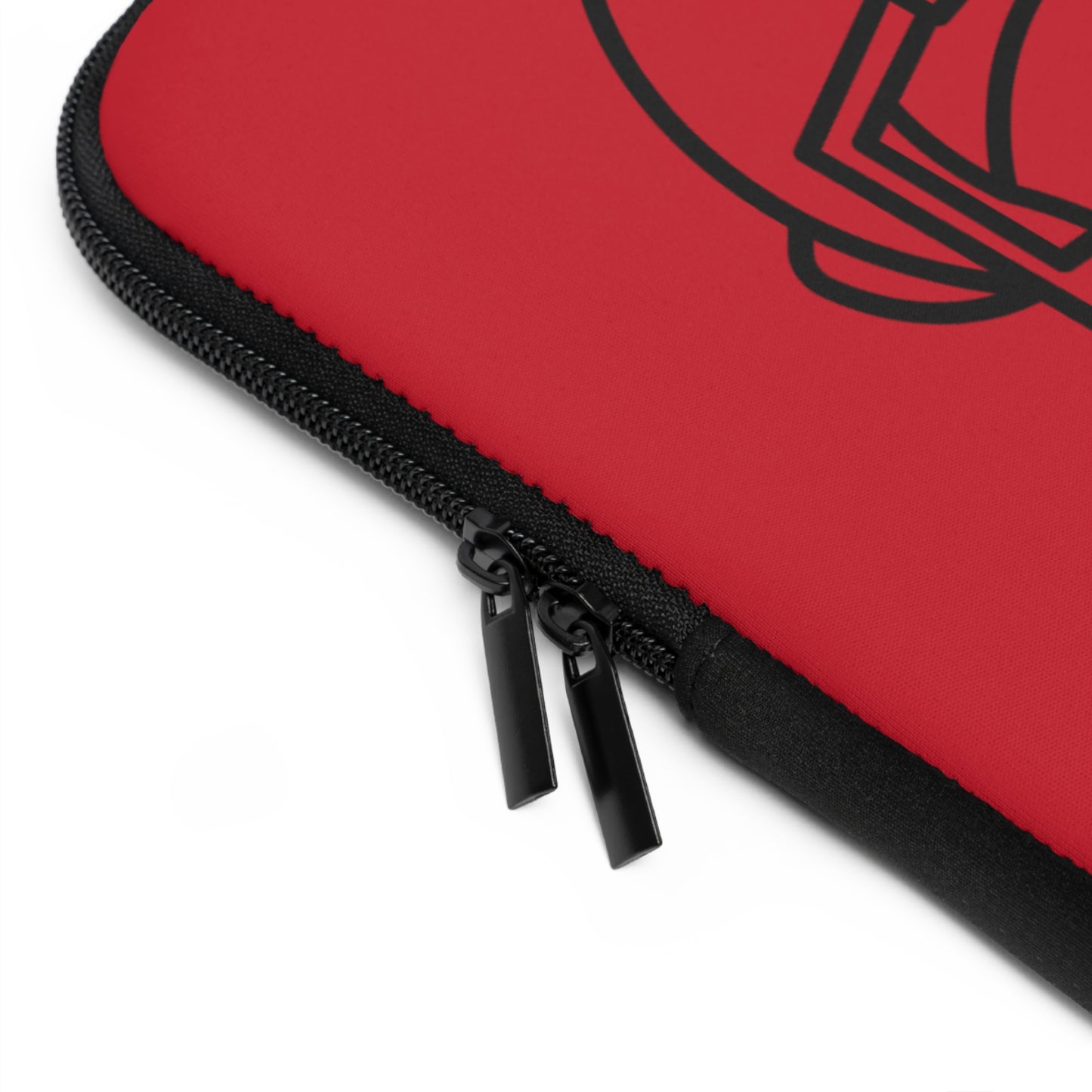 Laptop Sleeve: Football Dark Red