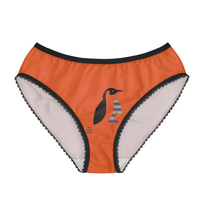 Women's Briefs: Bowling Orange