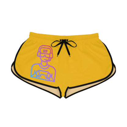 Women's Relaxed Shorts: Gaming Yellow