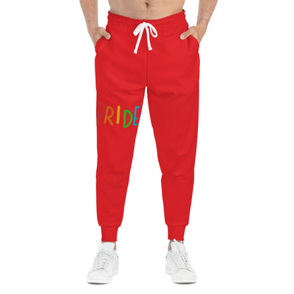 Athletic Joggers: LGBTQ Pride Red