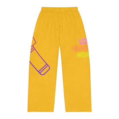 Men's Pajama Pants: Music Yellow