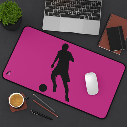 Desk Mat: Soccer Pink