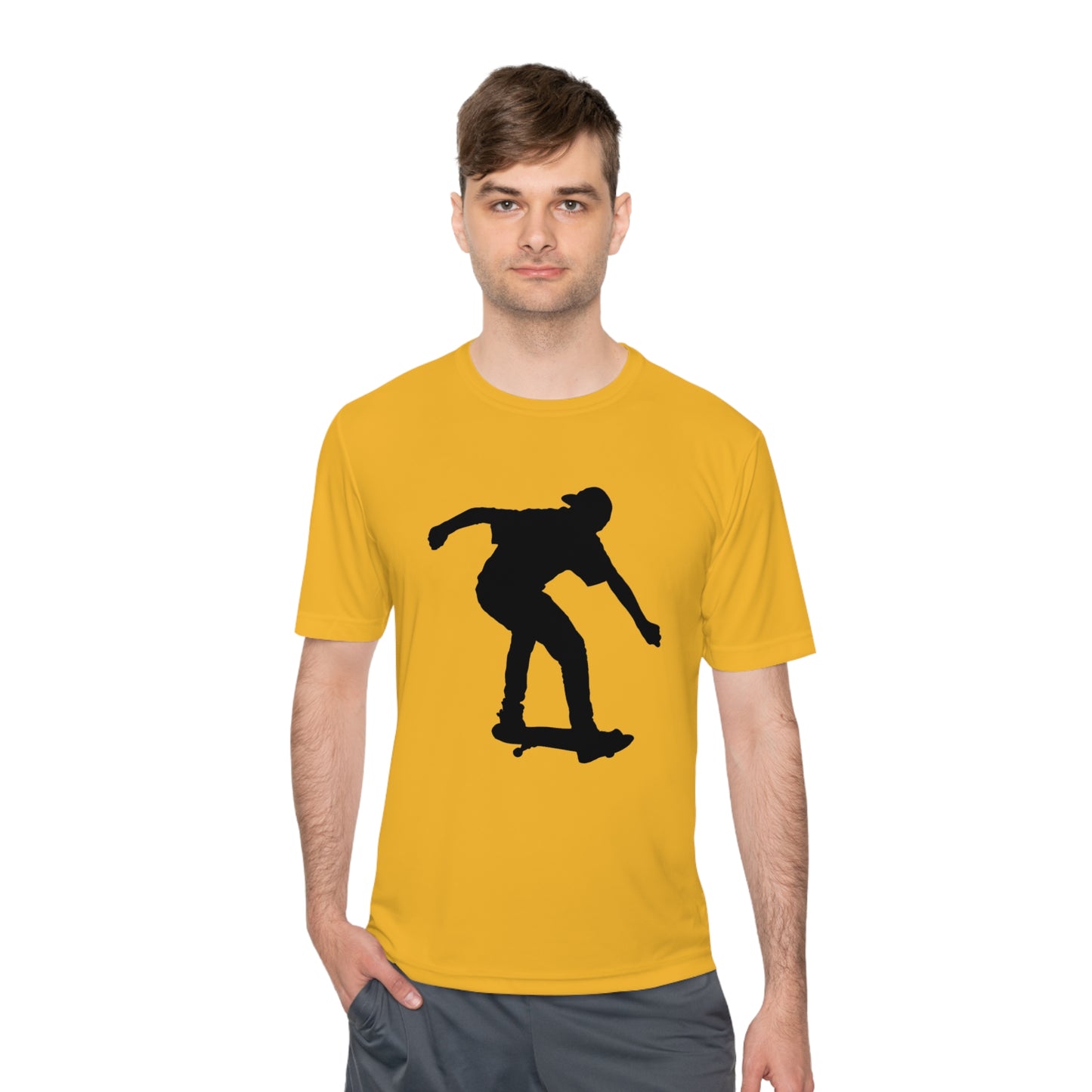 Moisture Wicking Tee: Skateboarding #1