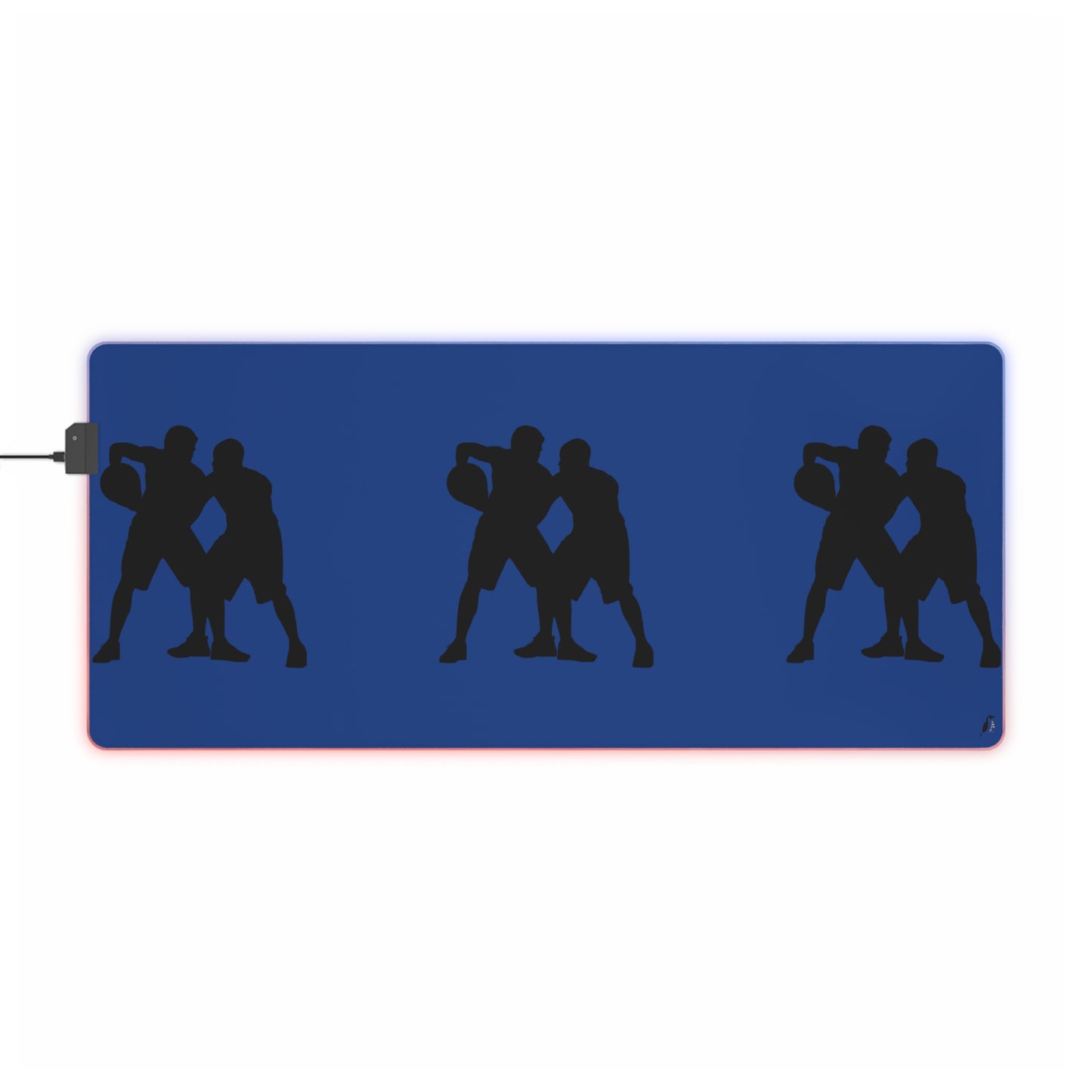 LED Gaming Mouse Pad: Basketball Dark Blue