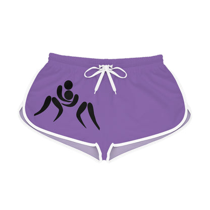 Women's Relaxed Shorts: Wrestling Lite Purple