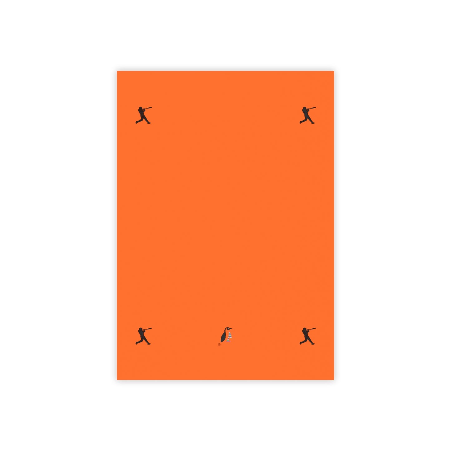 Post-it® Note Pads: Baseball Orange