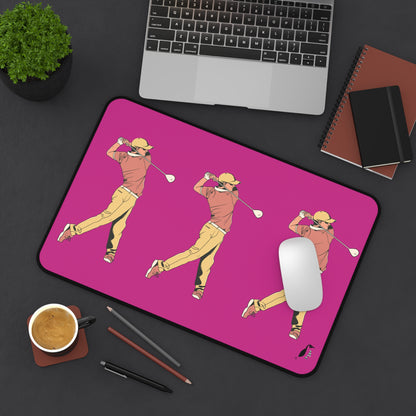 Desk Mat: Golf Pink