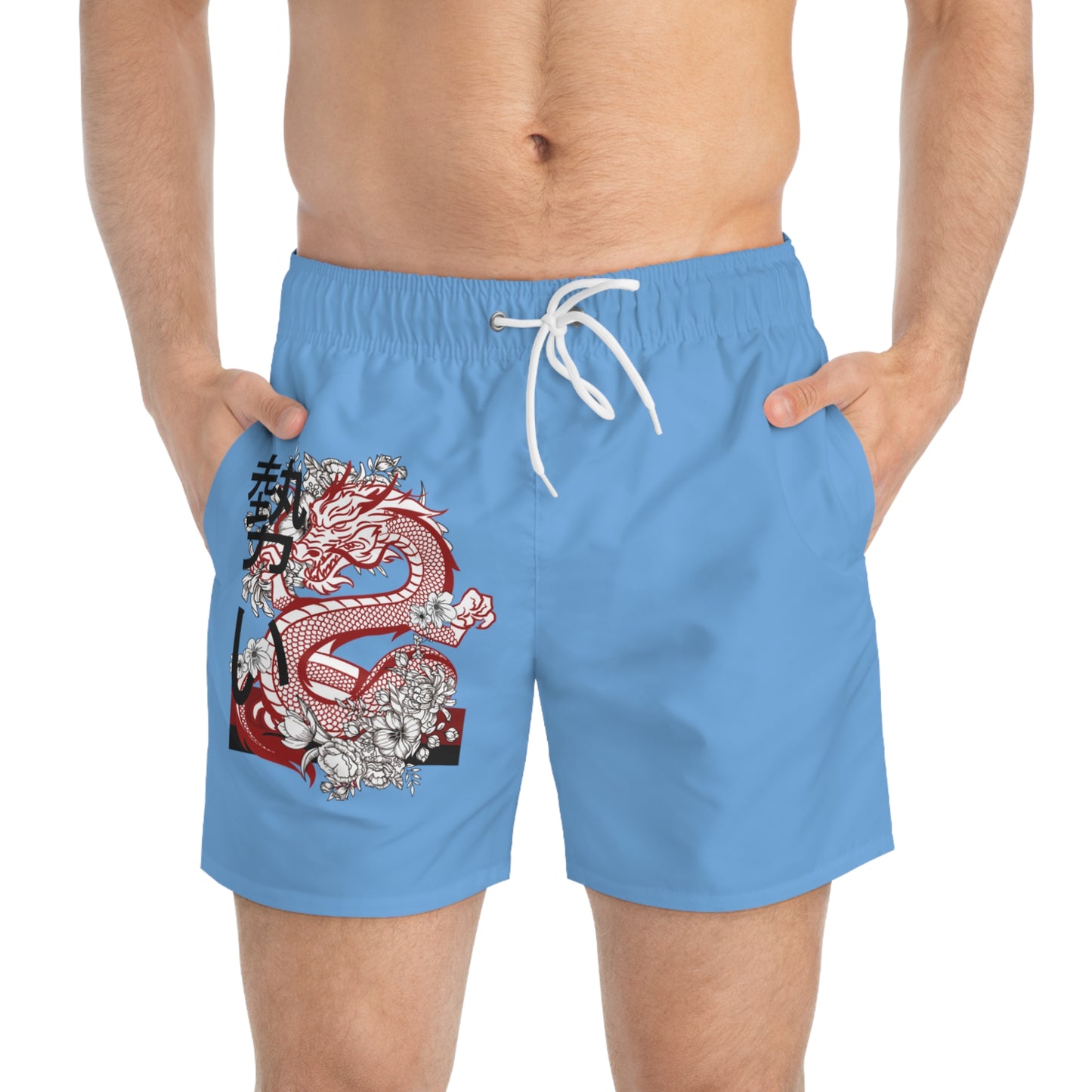 Swim Trunks: Dragons Lite Blue