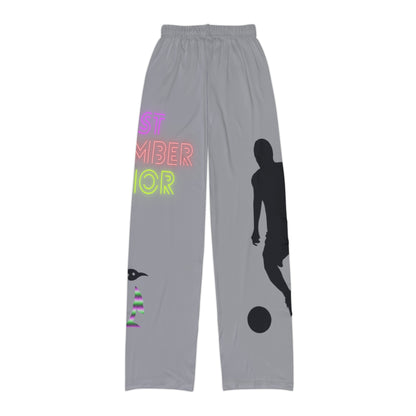 Kids Pajama Pants: Soccer Grey