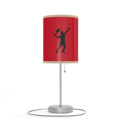 Lamp on a Stand, US|CA plug: Tennis Dark Red