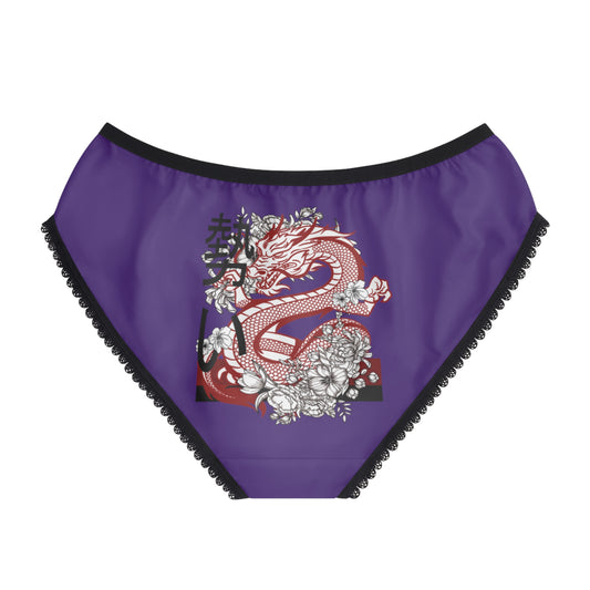 Women's Briefs: Dragons Purple
