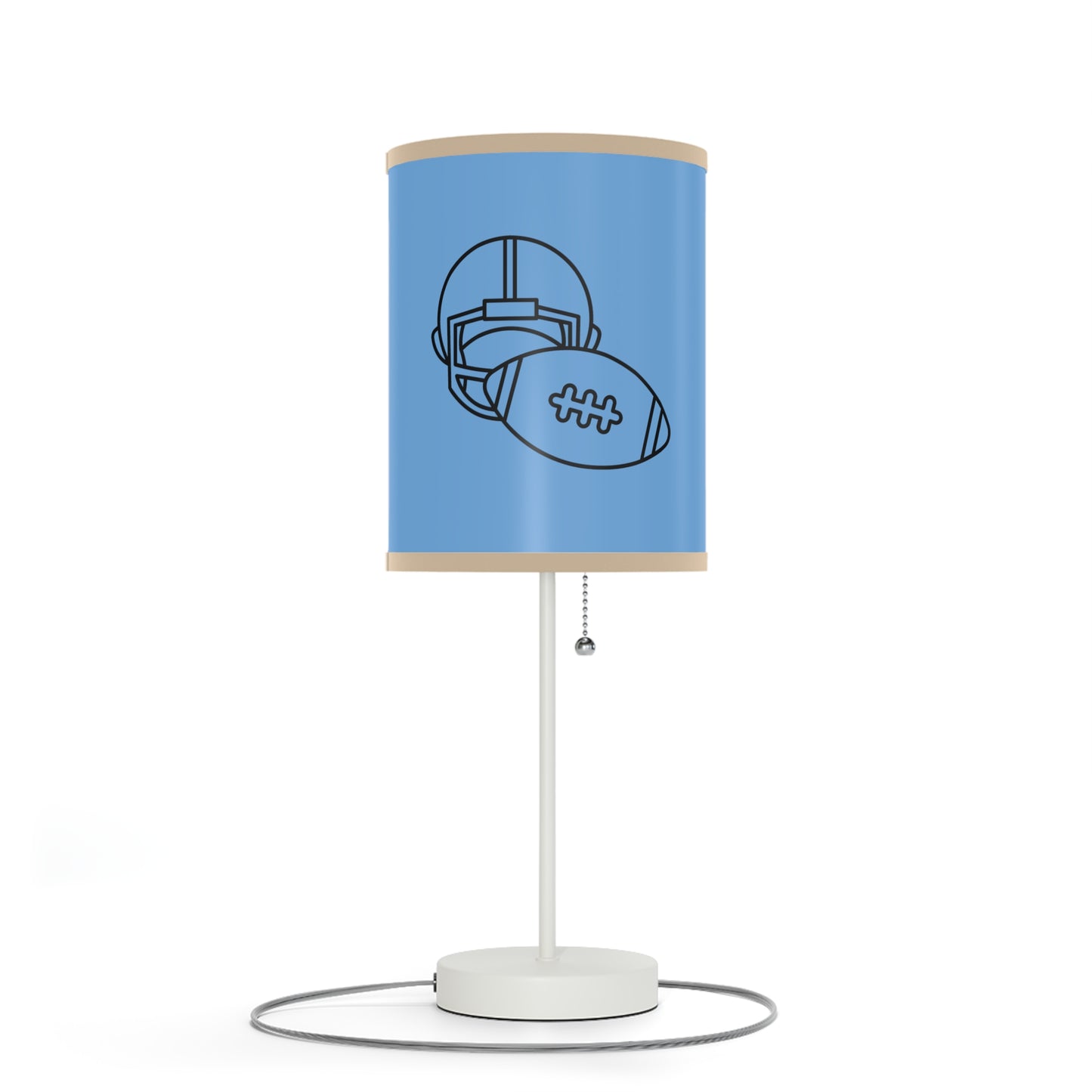 Lamp on a Stand, US|CA plug: Football Lite Blue