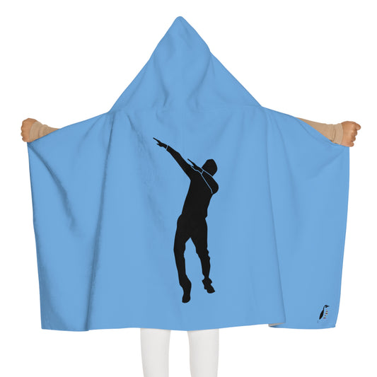 Youth Hooded Towel: Dance Lite Blue