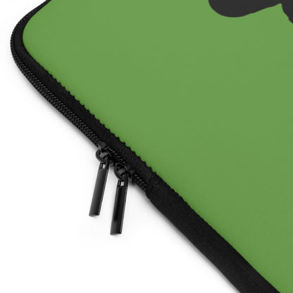 Laptop Sleeve: Basketball Green