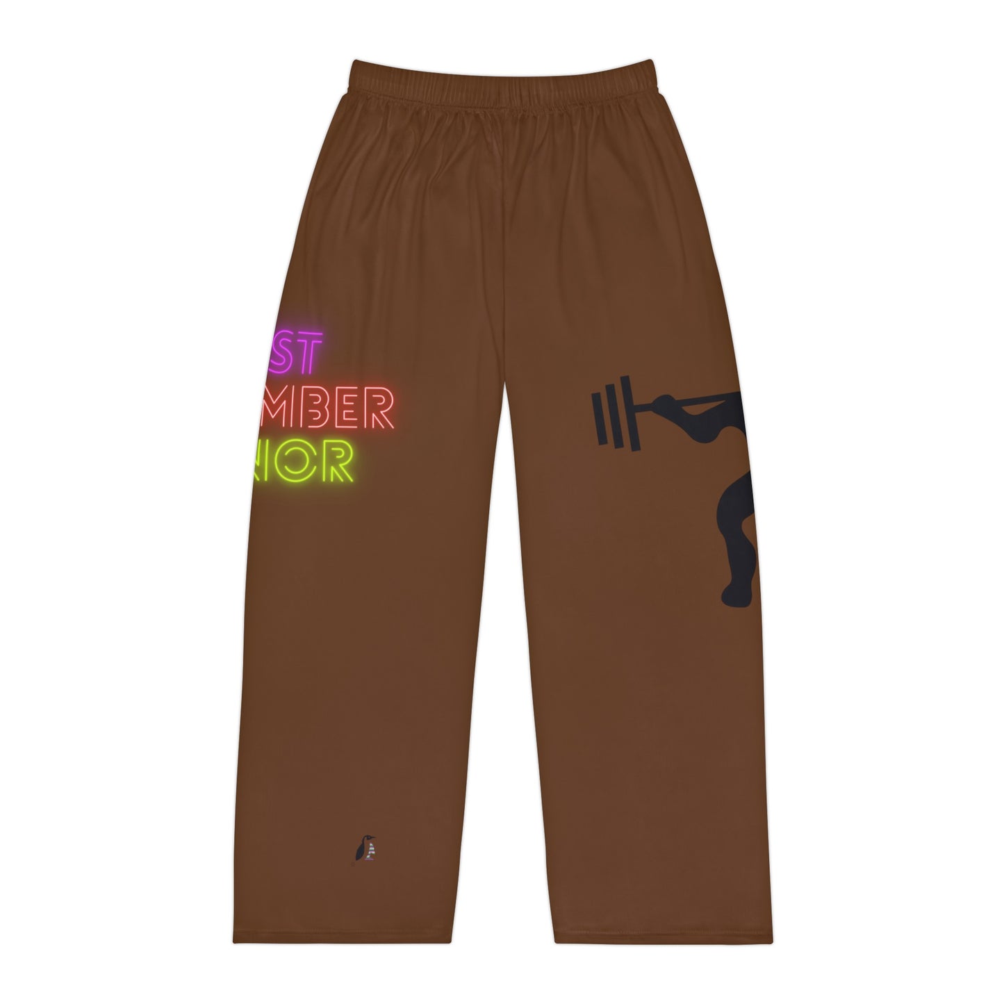 Men's Pajama Pants: Weightlifting Brown