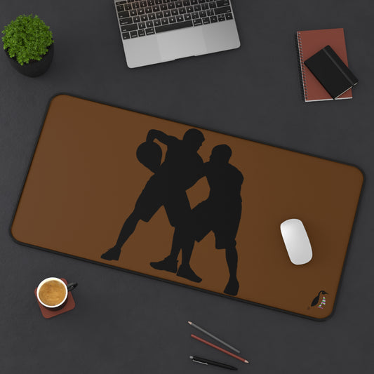 Desk Mat: Basketball Brown