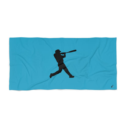 Beach Towel: Baseball Turquoise